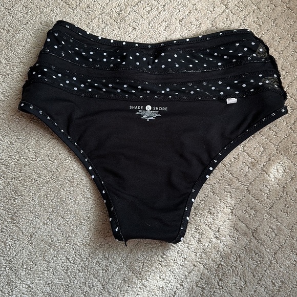 Shade & Shore Polka Dot High Waisted Bikini Bottoms Size medium - Picture 6 of 6